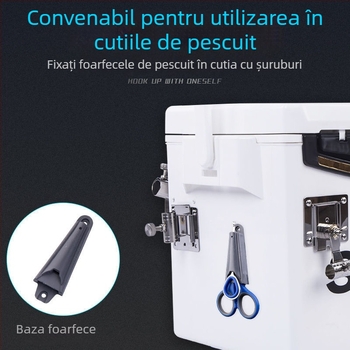 Unealtă de pescuit din oțel inoxidabil, trei în unu: tăietor pentru folie de plumb, tăietor pentru linie și foarfece mici