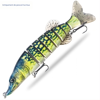 Momeli pentru pescuit - năluci artificiale, 70 g, 8 segmente, materiale sintetice, Quick fishing gear