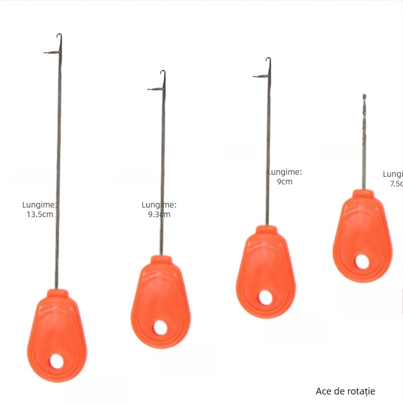 Kit european de unelte de pescuit cu burghiu, pin pentru noduri și clește de tras sârmă (Brand: Tulino; Origine: China; Material: PVC+metal)