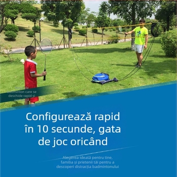 Ramă pentru plasă badminton - Portabilă, Pliabilă, Montaj Rapid, pentru interior și exterior (Material: Nylon; Personalizare: Da; Brand: Wilshun)