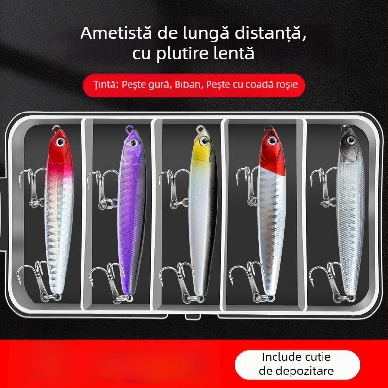 Set de năluci creion scufundătoare pentru aruncări ultra‑lungi – apă dulce, tilapia