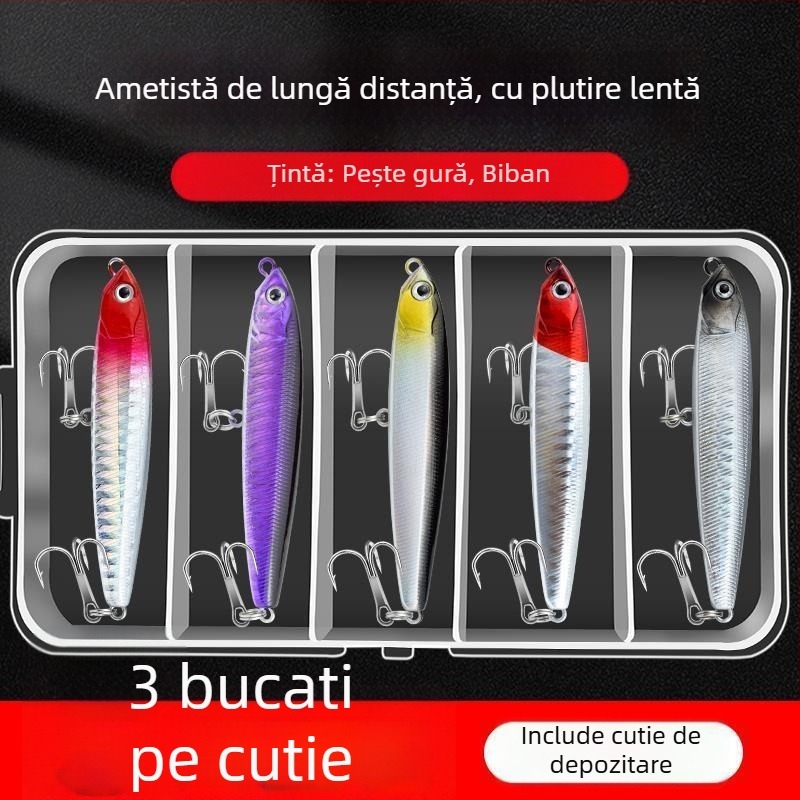 Set de năluci creion scufundătoare pentru aruncări ultra‑lungi – apă dulce, tilapia