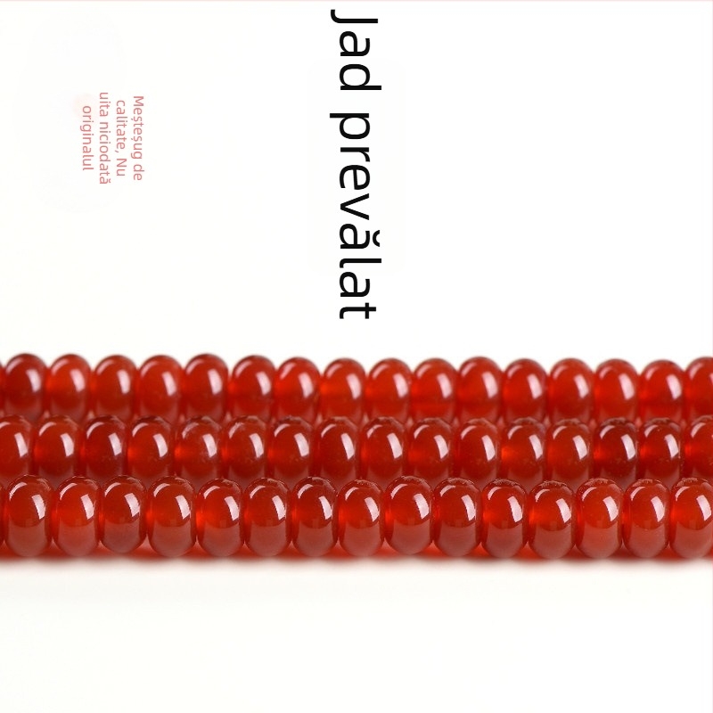 Mărgele DIY pentru bijuterii — discuri din agat, finisaj sidefat, stil natural, model nobil