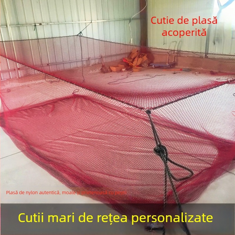 Plasă din nailon de tip cutie pentru acvacultură marină, creșterea peștilor și depozitare — marcă privată autorizată