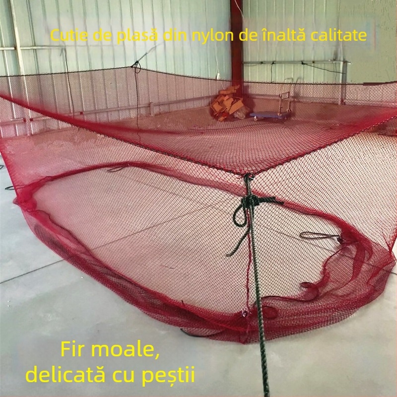 Plasă din nailon de tip cutie pentru acvacultură marină, creșterea peștilor și depozitare — marcă privată autorizată