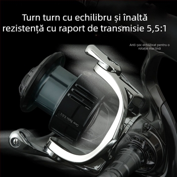 Songchuan mulinetă metalică de pescuit – tambur superficial, fără spații, aruncare lungă