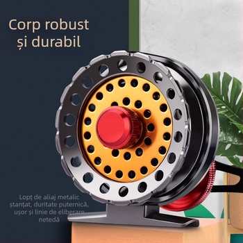 Arnova mulinetă de pescuit cu aruncare frontală - integral metalică, tambur frontal, set 40 buc.