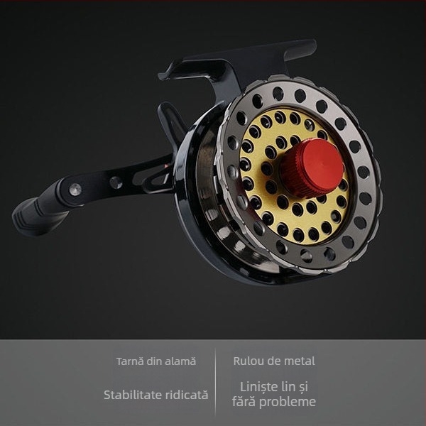 Arnova mulinetă de pescuit cu aruncare frontală - integral metalică, tambur frontal, set 40 buc.