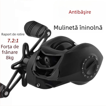 Rotiță de pescuit cu frână magnetică pentru aruncări la distanță, pescuit pe gheață, protecție împotriva rupturii firului