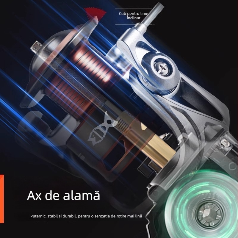 Mulinetă spinning all-metal Giant Fin King pentru pescuit în mare
