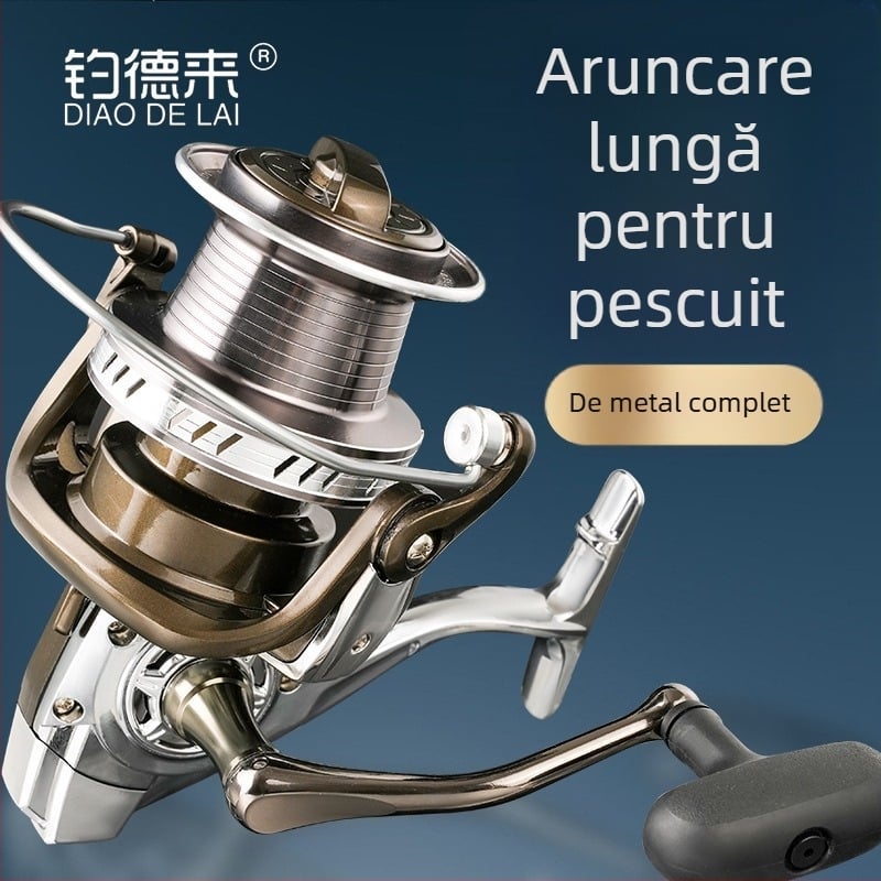 Mulineta de pescuit spinning, model 12000, construcție din metal total, aruncare ultra-înaltă, Fddl/Diao Delai