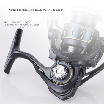 Songchuan mulinetă de spinning ușoară cu braț din carbon, fără joc, micro-pescuit reel, raport de viteză mare, aruncare lungă
