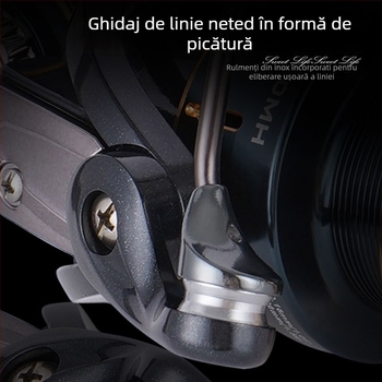 Songchuan mulinetă de spinning ușoară cu braț din carbon, fără joc, micro-pescuit reel, raport de viteză mare, aruncare lungă