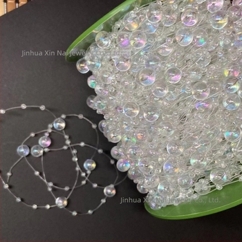 Mărgele pe fir de pescuit pentru proiecte DIY, plastic/rasină, rotunde, finisaj lac de copt, brand Xinnai, seria Toy Lighting