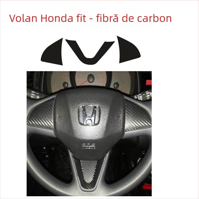 Folie decorativă din fibră de carbon pentru consola centrală interioară – adeziv pe dos, personalizare disponibilă, stil auto special