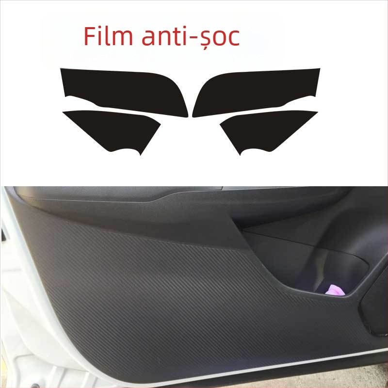 Folie decorativă din fibră de carbon pentru consola centrală interioară – adeziv pe dos, personalizare disponibilă, stil auto special