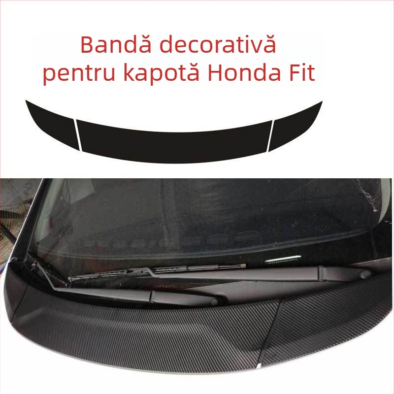 Folie decorativă din fibră de carbon pentru consola centrală interioară – adeziv pe dos, personalizare disponibilă, stil auto special