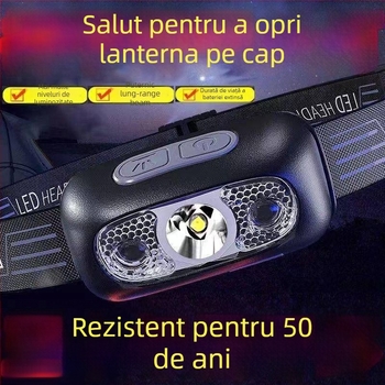 Frontala cu baterie, lampă incandescentă, impermeabilă, model Bj779k8j