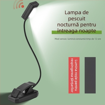 Lampă LED pentru pescuit nocturn cu senzor anti-țânțari, alimentare cu baterie, IPX3 rezistent la apă, carcasă din plastic