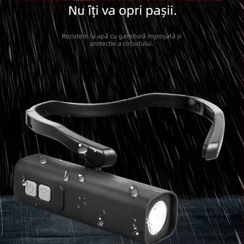 Frontala cu LED, prindere la urechi, alimentare solară, 100 g, iluminare continuă 99999 h