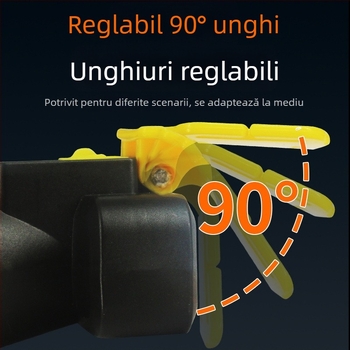 Lampa frontală pentru pescuit, reîncărcabilă, fascicul de 200 m, autonomie 18 h, impermeabilă