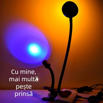 Lampă LED dublă pentru pescuit pe plută, iluminare de noapte, lumină vârfului undi, IPX4, corp LED, 12W, opțiuni 3W focalizare fixă și 6W zoom