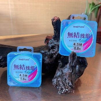 Set linie principală pentru pescuit, fără noduri, linie din nailon, 3,6–7,2 m, pentru crap sălbatic și crap mare