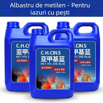 Soluție de albastru de metilen pentru acvariu – sănătatea peștilor, condiționarea apei și dezinfectare, 2,5 kg