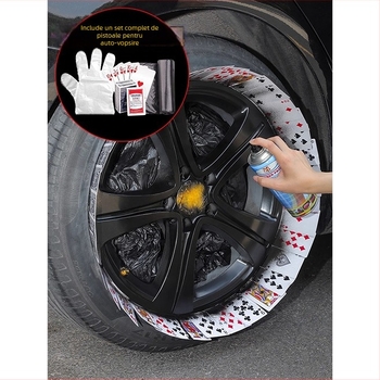 Film de vopsire a hub-ului de la jantă pentru recondiționare – bază lichidă, vâscozitate mare, sistem de adeziv puternic, suportă montajul discului/ roții, procesare personalizată