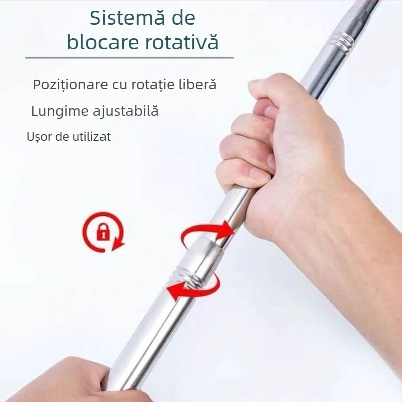 Plasă de pescuit din oțel inoxidabil – set complet cu tijă pliabilă și tijă telescopică, plasă adâncă, plasă cu ochiuri fine; Diametrul deschiderii plasei: vezi detalii; Adâncimea plasei: vezi detalii