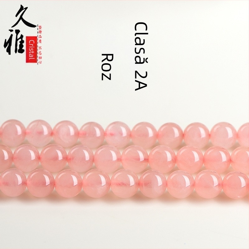 Bile naturale de cuarț roz – mărgele libere lustruite pentru bijuterii DIY, design original, lansare 2021