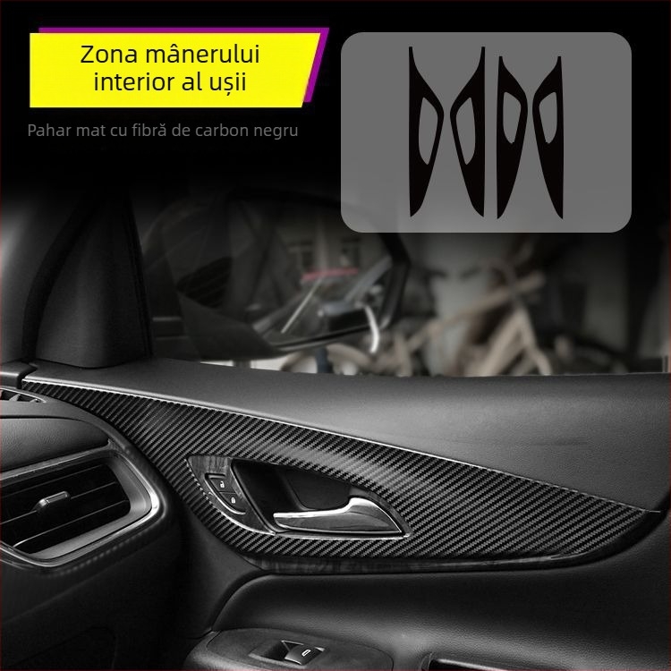 Autocolant interior din fibră de carbon pentru Chevrolet Equinox – protecție anti-șoc, decor pentru consola centrală, model zgârieturi, montaj magnetic