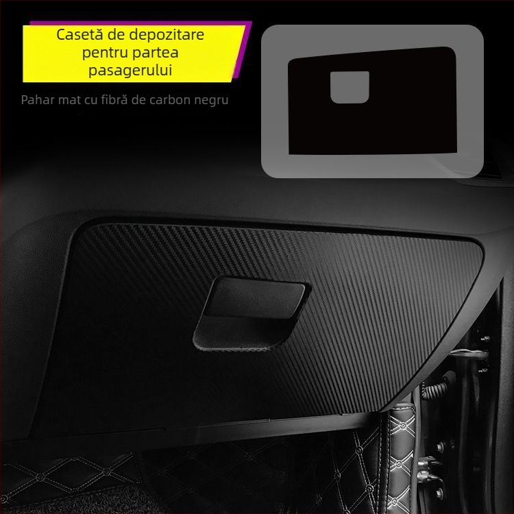 Autocolant interior din fibră de carbon pentru Chevrolet Equinox – protecție anti-șoc, decor pentru consola centrală, model zgârieturi, montaj magnetic