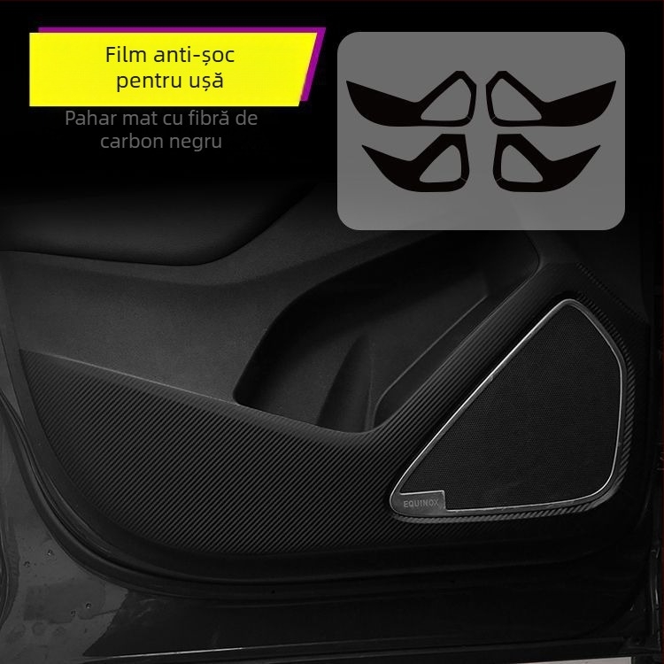 Autocolant interior din fibră de carbon pentru Chevrolet Equinox – protecție anti-șoc, decor pentru consola centrală, model zgârieturi, montaj magnetic