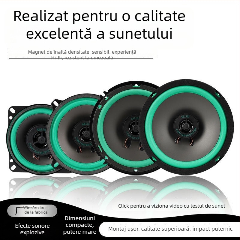 Boxă auto coaxială – sunet pe întregul interval, mid-bass și tweeter