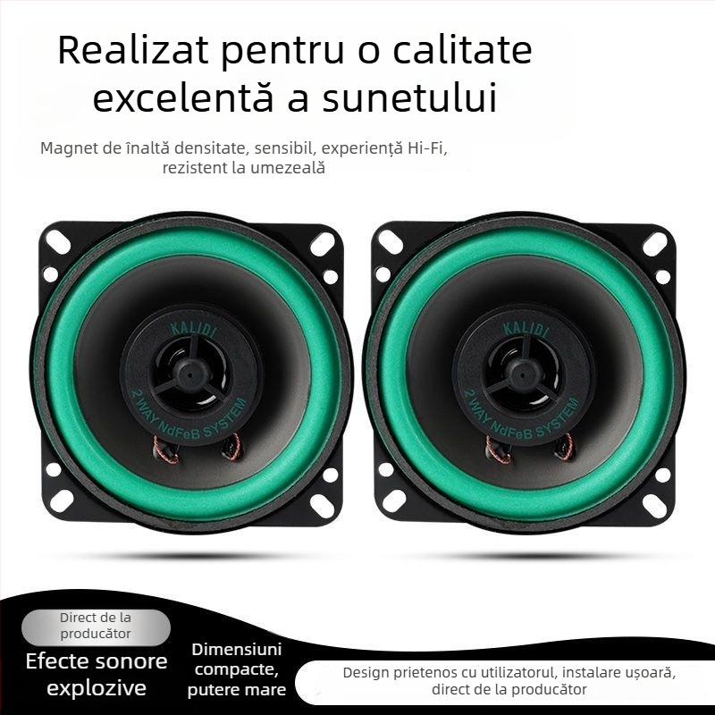 Boxă auto coaxială – sunet pe întregul interval, mid-bass și tweeter