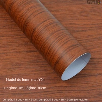Film pentru interiorul mașinii – Sandalwood Peach Wood, finisaj lucios/mat, Brand Shiao, PVC