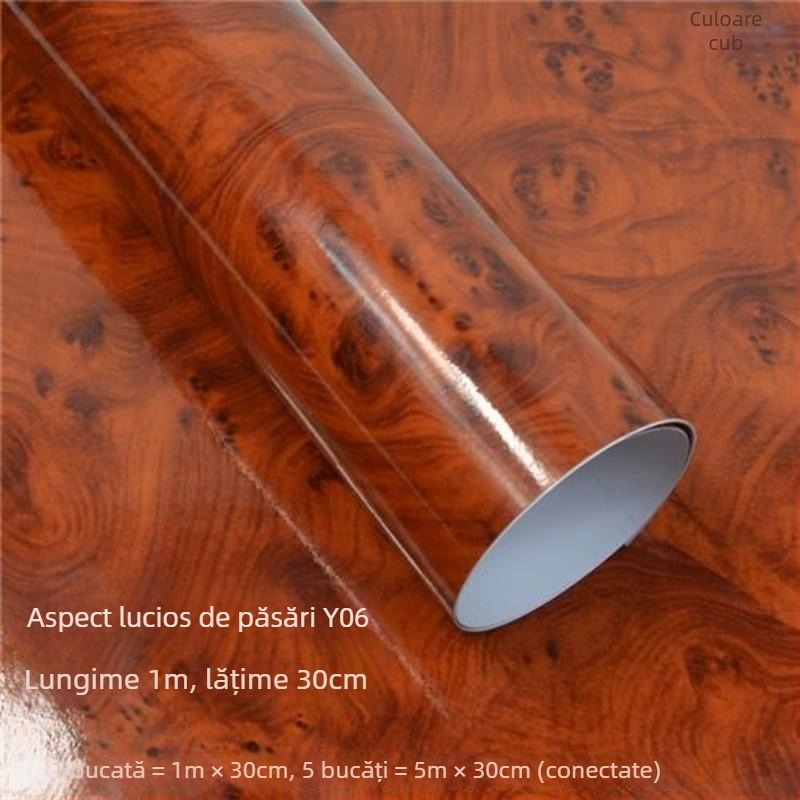 Film pentru interiorul mașinii – Sandalwood Peach Wood, finisaj lucios/mat, Brand Shiao, PVC