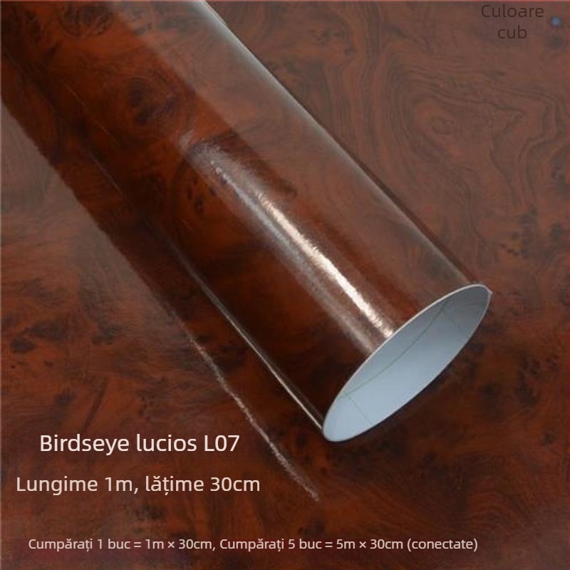 Film pentru interiorul mașinii – Sandalwood Peach Wood, finisaj lucios/mat, Brand Shiao, PVC