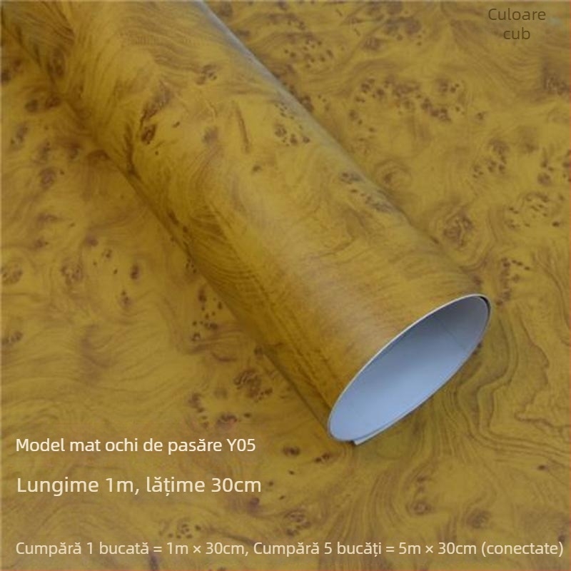 Folie pentru interiorul mașinii cu imitatie de lemn și schimbare de culoare pentru consola centrală – PVC, Brand Shiao; Garanție: vedeți detalii