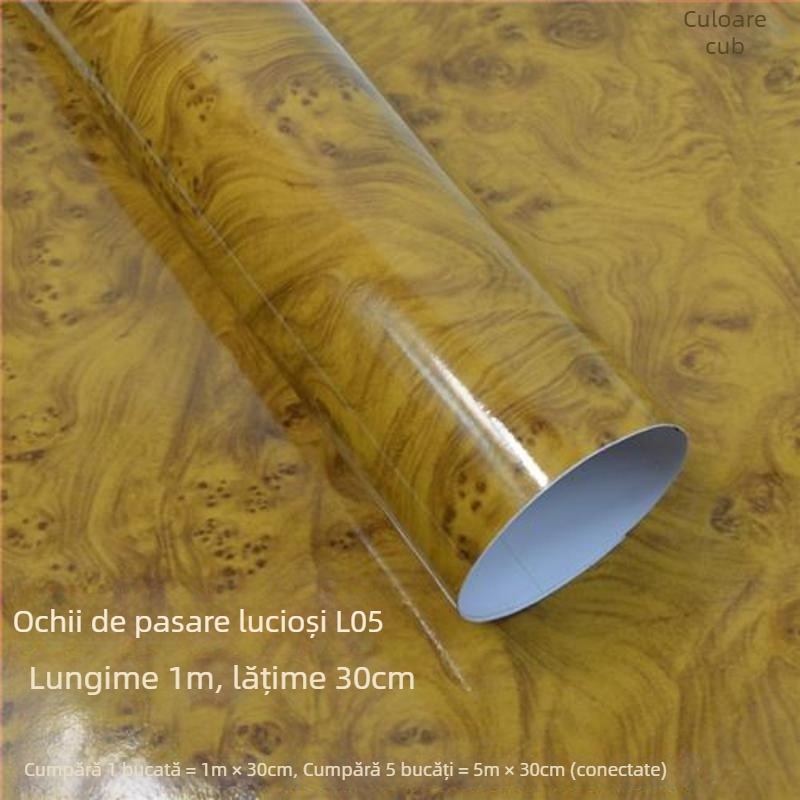 Folie pentru interiorul mașinii cu imitatie de lemn și schimbare de culoare pentru consola centrală – PVC, Brand Shiao; Garanție: vedeți detalii