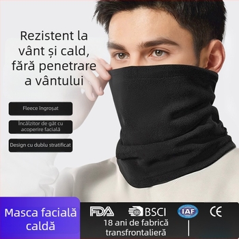 Masca de gât pentru ciclism, călduroasă iarna, cu căptușeală polar, rezistentă la vânt, unisex, Morning chichi, riding mask