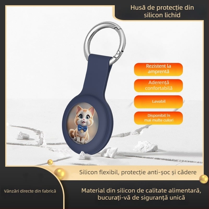 Tracker Bluetooth GPS pentru biciclete, persoane în vârstă și animale de companie — corp ABS, 8 g, compatibil Android și iOS, interfață Bluetooth