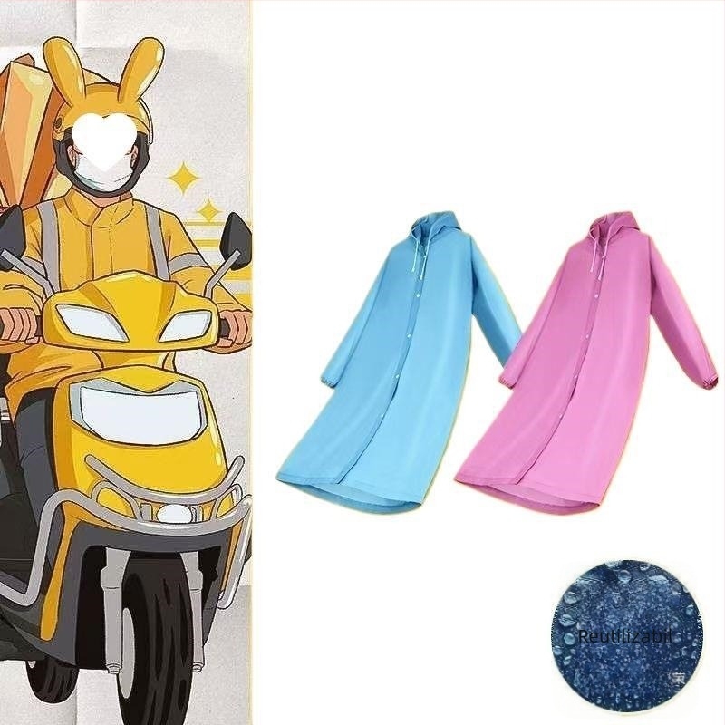 Pelerină de ploaie pentru curieri – impermeabilă pentru livrări pe bicicletă, reutilizabilă, material TPEs, adeziv PU, imprimare logo posibil
