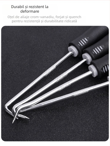 Lebycle unealtă cu cârlig de formă specială pentru întreținerea furcii din față a bicicletei – demontarea sigiliului de ulei, rulmentului și inelului etanș