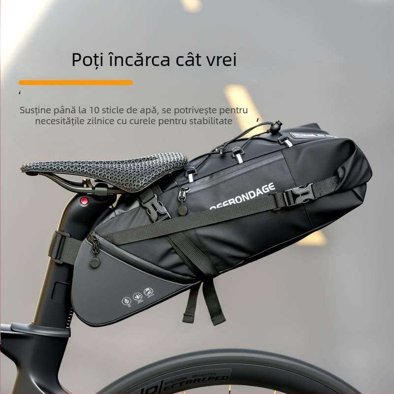 Geantă pentru bicicletă, pentru șa/portbagaj spate, poliester, 10 L, model 026, OFFBONDAGE