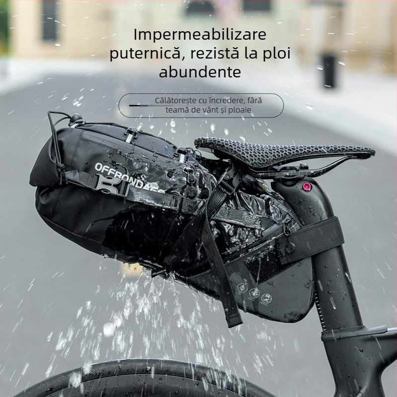 Geantă pentru bicicletă, pentru șa/portbagaj spate, poliester, 10 L, model 026, OFFBONDAGE