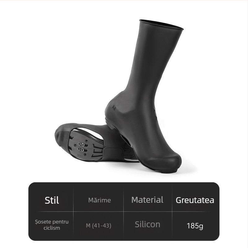 Acoperitoare pentru pantofi de ciclism, T.mummy, silicon, impermeabile, calde și rezistente la vânt, antiderapante
