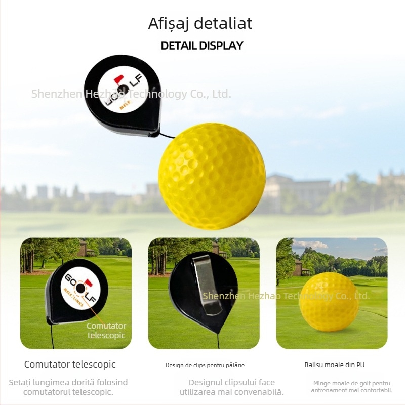 Merlot Golf – Minge de antrenament pentru cap, PU – stabilizare a șvungului și îmbunătățire a preciziei loviturii (Brand: Merlot, Material: PU, Categoria: Accesorii golf, Sport: Golf)