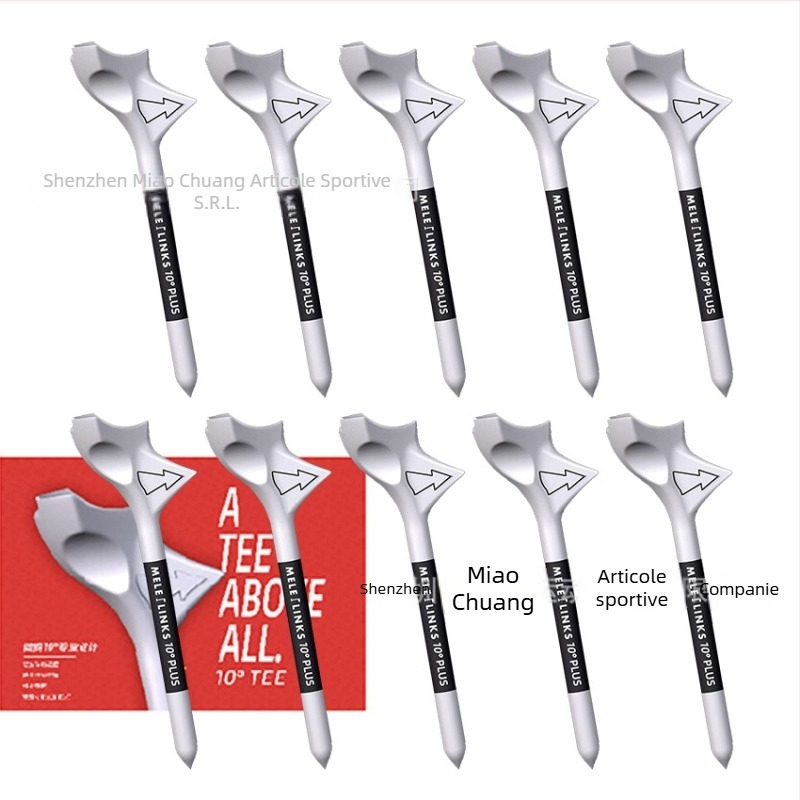 GVOVLVF Tee pentru golf – Design înclinat de 10°, accesoriu din plastic pentru golf